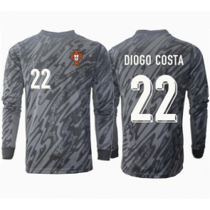 Portugal Diogo Costa #22 Målmand Replika Udebanetrøje EM 2024 Langærmet